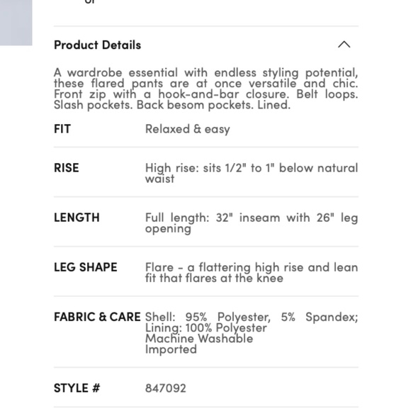 Ann Taylor Cream Wide-Leg Pants - Picture 9 of 12